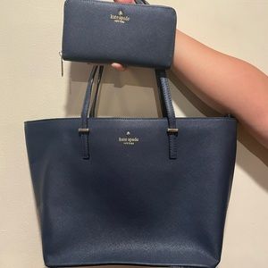 Kate spade tote bag with matching wallet